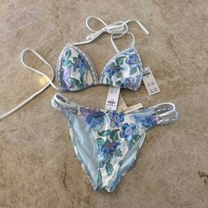NWT Hollister Floral Bikini size small